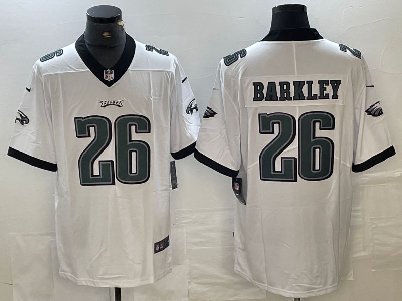 Men Philadelphia Eagles #26 Barkley White 2024 Nike Vapor Untouchable Limited NFL Jersey